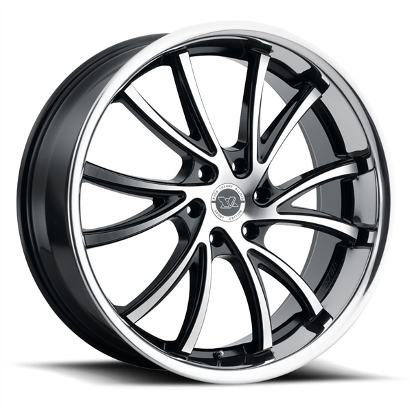 24" Black and Machined 6X139.7 6x5.5 FITS CADILLAC ESCALADE DENALI YUKON CHEVY SILVERADO TAHOE SUBURBAN INFINITY QX80 DODGE RAM 1500 JEEP WAGONEER NISSAN TITAN