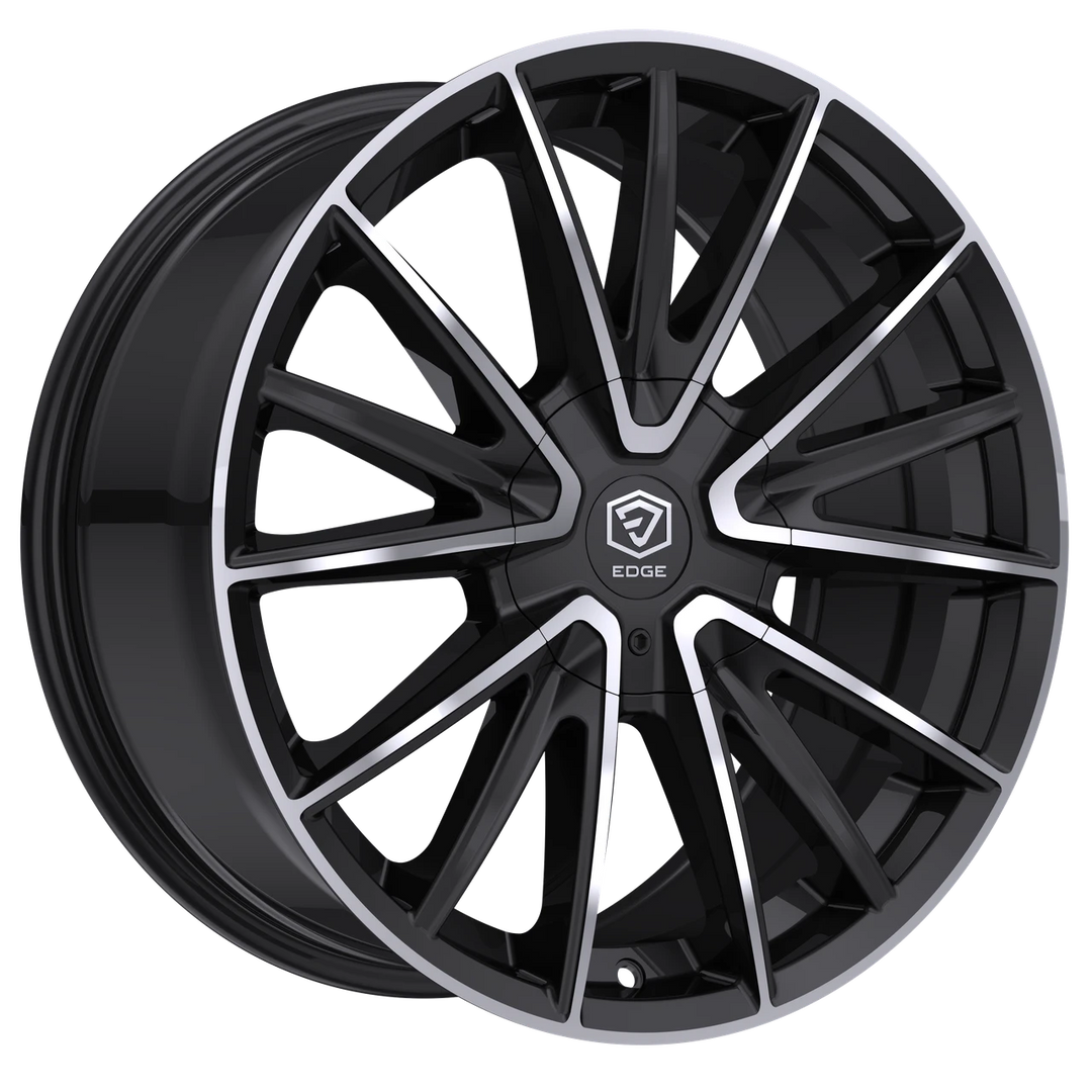 18" 5x108 Black and Machined SPECIAL ORDER OPTIONS FOR FORD 2012^ FUSION ESCAPE MAVERICK LINCOLN MKX NAUTILUS CORSAIR MKZ CONTINENTAL LS 22^ ZEPHYR JAGUAR XF XFR XJ XJL XJLR E PACE F PACE LAND ROVER DISCOVERY EVOQUE VELAR