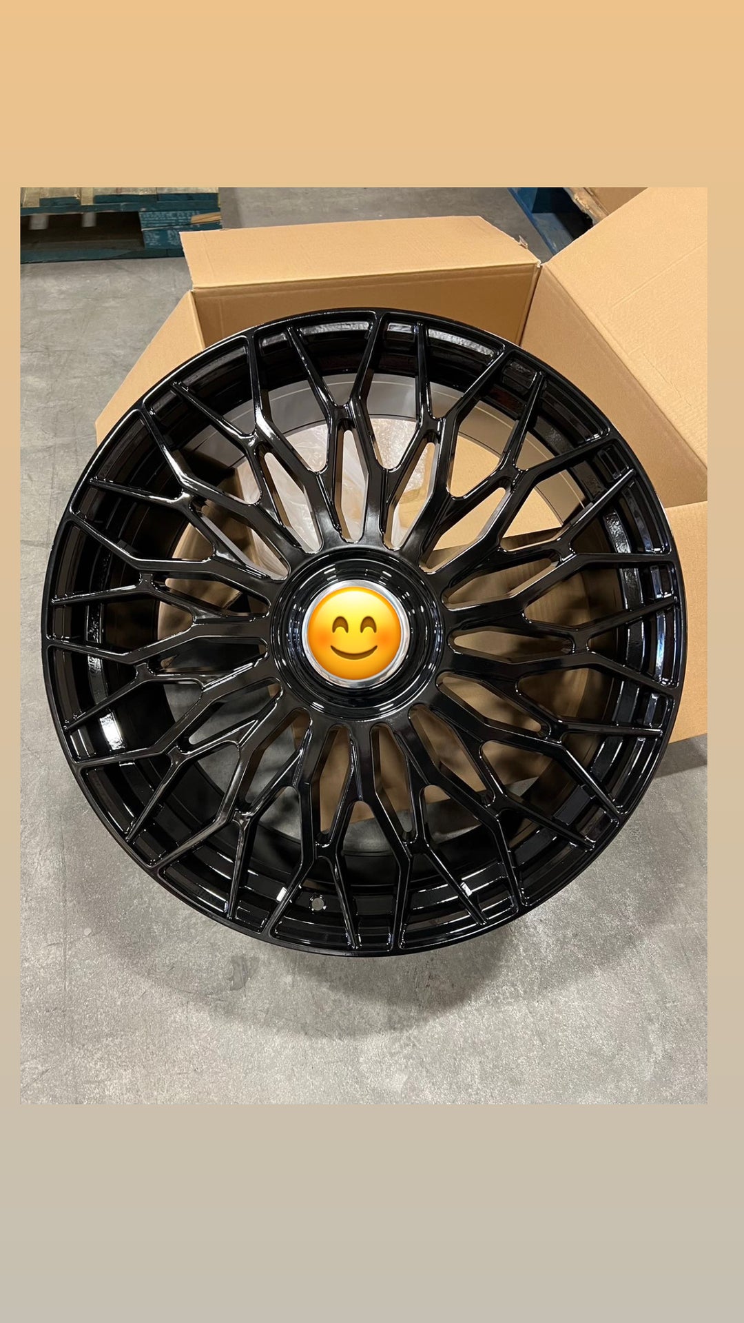 22" W117 REPS GLOSS BLACK W/ CHOICE LOGO FITS AUDI A5 S5 RS5 A6 S6 RS6 A7 S7 A8 S8 Q3 SQ3 Q5 MERCEDES E S  S550 S560 S580 CLS550 CL SL LEXUS TX LS LM LC BMW 5 6 7 8 SERIES X3 X5 X6 LEXUS LS CADILLAC CTS CT6 CHEVY CAMARO