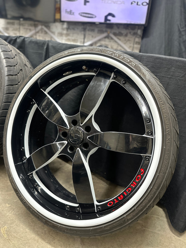 24X9/10 5X115 STAGGERED FORGIATO'S FOR DODGE CHARGER CHALLENGER 392 HELLCAT DAYTONA