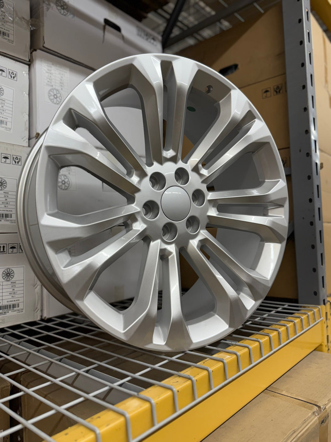 24" G08 Silver Reps, 6X139.7 6x5.5 FITS CADILLAC ESCALADE DENALI YUKON CHEVY SILVERADO TAHOE SUBURBAN INFINITY QX80 DODGE RAM 1500 JEEP WAGONEER NISSAN TITAN