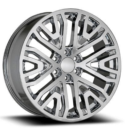 26" Chrome REPS 6X139.7 6x5.5 FITS CADILLAC ESCALADE DENALI YUKON CHEVY SILVERADO TAHOE SUBURBAN INFINITY QX80 DODGE RAM 1500 JEEP WAGONEER NISSAN TITAN
