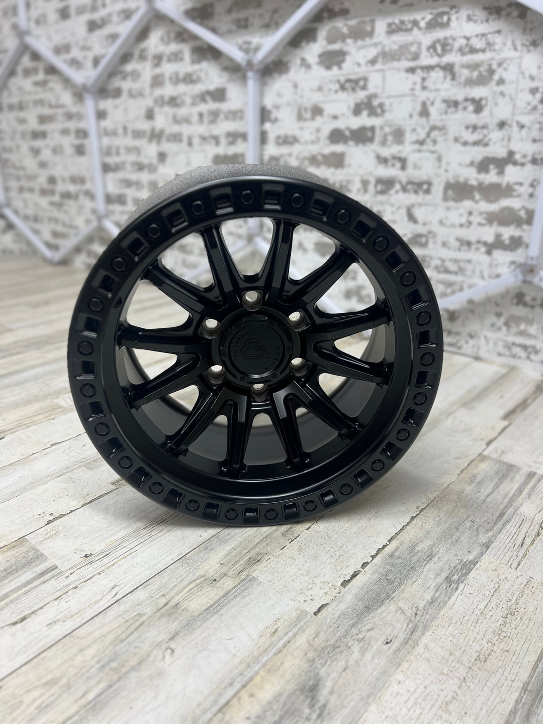 17" ARENA A103 MISSION SATIN BLACKFOR CHEVY COLORADO D-MAX S10 SILVERADO TAHOE SUBURBAN FORD BRONCO RANGER GMC CANYON YUKON NISSAN TITAN TOYOTA 4RUNNER FJ CRUISER  TACOMA TUNDRA JEEP WRANGLER GLADIATOR