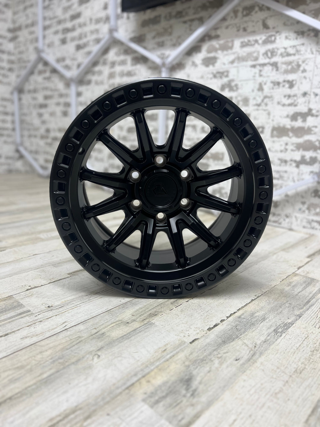 17" ARENA A103 MISSION SATIN BLACKFOR CHEVY COLORADO D-MAX S10 SILVERADO TAHOE SUBURBAN FORD BRONCO RANGER GMC CANYON YUKON NISSAN TITAN TOYOTA 4RUNNER FJ CRUISER  TACOMA TUNDRA JEEP WRANGLER GLADIATOR