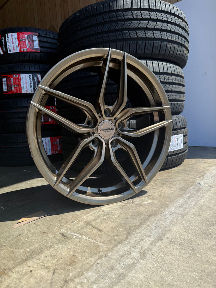 18" Versus VS7371 Gloss Bronze 5X114.3  FOR MUSTANG INFINITY G35 G37 LEXUS ES GS IS300 IS350 LS400 RX300 NISSAN 370Z 350Z