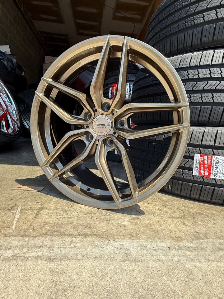 18" Versus VS7371 Gloss Bronze 5X114.3  FOR MUSTANG INFINITY G35 G37 LEXUS ES GS IS300 IS350 LS400 RX300 NISSAN 370Z 350Z