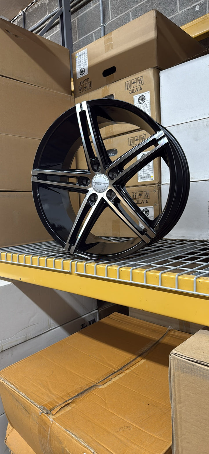 20" 5x114.3 VERSUS VS453 GLOSS BLACK MACHINED 5x114.3 FOR LEXUS ES GS  RX300 HUNDI FORD MUSTANG EXPLORER INFINITY G35 G37 TESLA MODLE 3 MODLE Y KIA K5 STINGER TOYOTA CAMRY AVALON NISSAN ALTIMA MAXIMA 2016^ Chevy MALIBU 2000-2013 IMPALA & MONTECARLO