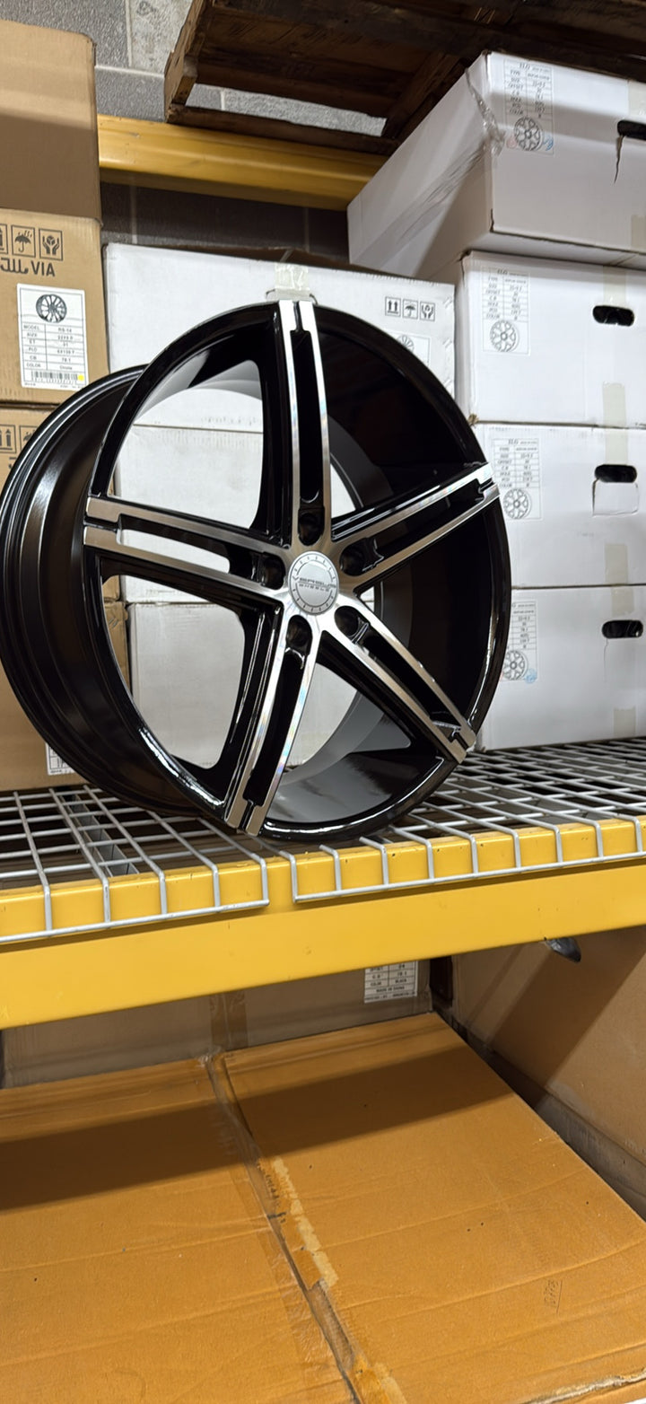 20" 5x114.3 VERSUS VS453 GLOSS BLACK MACHINED 5x114.3 FOR LEXUS ES GS  RX300 HUNDI FORD MUSTANG EXPLORER INFINITY G35 G37 TESLA MODLE 3 MODLE Y KIA K5 STINGER TOYOTA CAMRY AVALON NISSAN ALTIMA MAXIMA 2016^ Chevy MALIBU 2000-2013 IMPALA & MONTECARLO