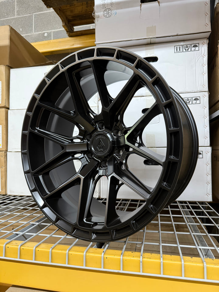 22" ARENA BATTLE A114 BLACK DUAL DRILLED FOR CHEVY COLORADO D-MAX S10 SILVERADO TAHOE SUBURBAN FORD BRONCO RANGER GMC CANYON YUKON NISSAN TITAN TOYOTA 4RUNNER FJ CRUISER  TACOMA TUNDRA CHEVY SILVERADO 2500 2500HD 3500HD GMC SIERRA 2500HD SIERRA 3500HD