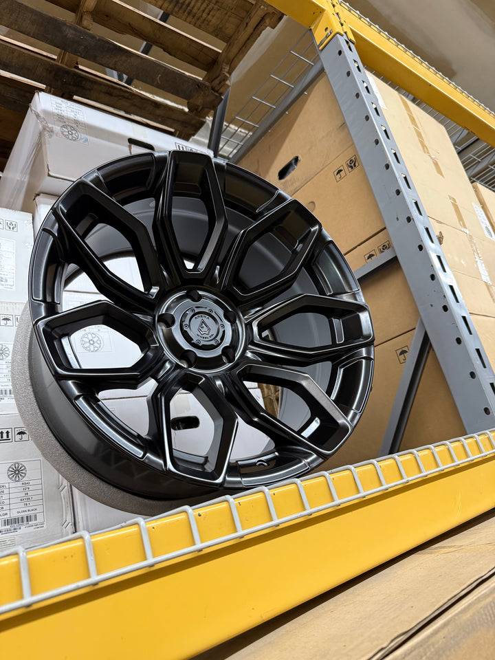 20" Arena Cobra A116 Satin Black

6X139.7 6x5.5 FITS CADILLAC ESCALADE DENALI YUKON CHEVY SILVERADO TAHOE SUBURBAN INFINITY QX80 DODGE RAM 1500 JEEP WAGONEER NISSAN TITAN TOYOTA TUNDRA TACOMA SEQUOIA 4RUNNER TESLA CYBER TRUCK FORD BRONCO