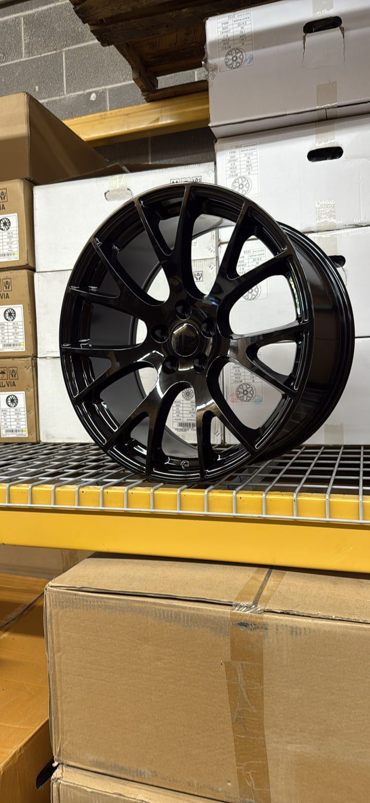 20”/22” Dodge Charger, Challenger SRT Hellcat 218 style wheels in gloss black