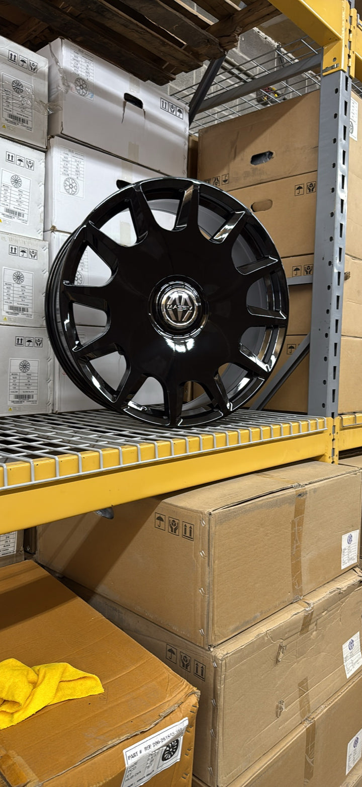 24" Massiv 927 WHEELS GLOSS BLACK 5x115 5x120 FOR DODGE CHARGER CHALLENGER 392 CHRYSLER 300 SRT8 CHEVY CAMARO ROVER RANGE ROVER HSE SPORT LEXUS LS BMW X5 X6