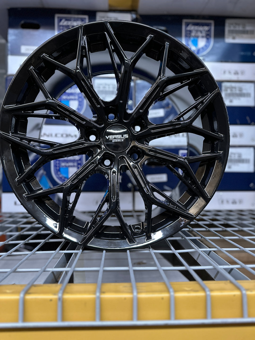 18" 5x120 VERSUS VS55 GLOSS BLACK FOR CHEVROLET CAMARO CADILLAC CT5 CT6 ATS 2008^ CTS BMW 3 5 6 2010^  X3