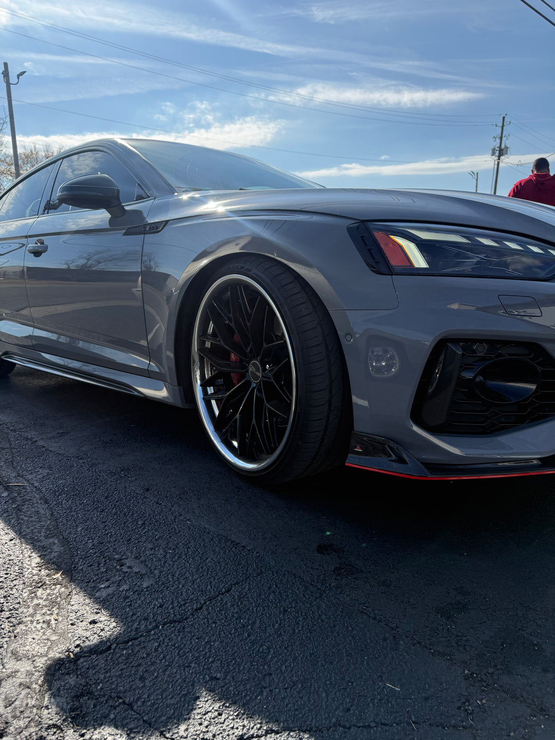 22” AZAD Gloss Black with Chrome Lip 5x112 For AUDI RS5 RS6 RS7 S8 A8 Q8 Q7