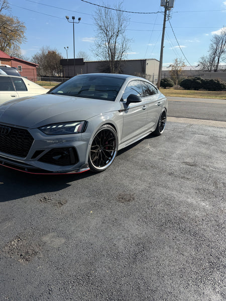 22” AZAD Gloss Black with Chrome Lip 5x112 For AUDI RS5 RS6 RS7 S8 A8 Q8 Q7