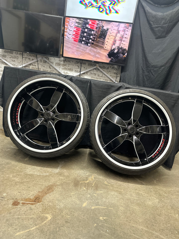 24X9/10 5X115 STAGGERED FORGIATO'S FOR DODGE CHARGER CHALLENGER 392 HELLCAT DAYTONA