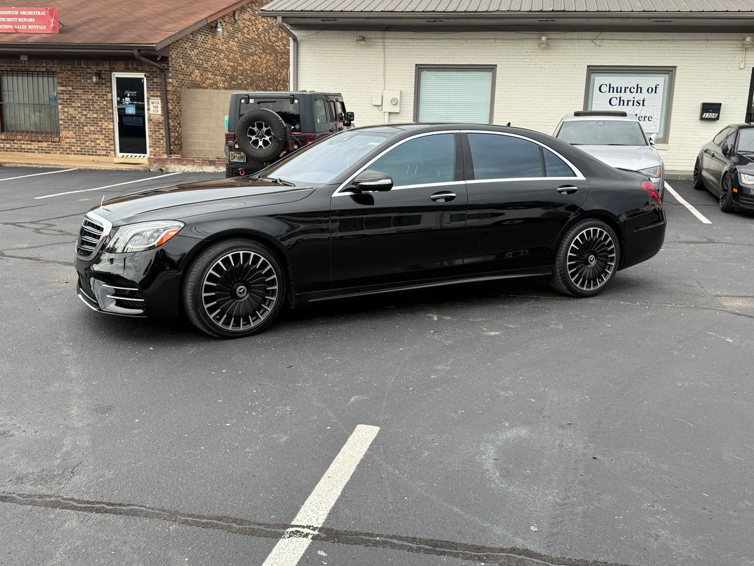 20" Mercedes Benz W830 5x112 Black with machined accents Fits E E350 E500 CLS, 4MATIC S550 S560 S580 GLA GLC GLE EQB EQS