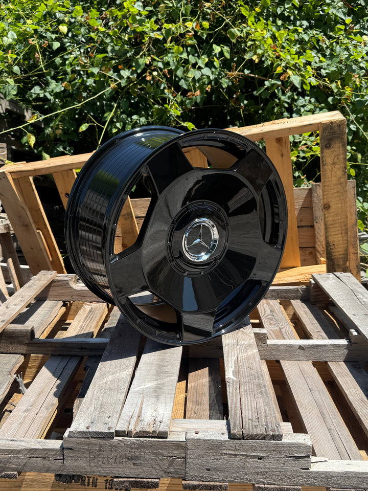 20" Mercedes Benz W805 5x112 Gloss Black Fits E E350 E500 CLS, 4MATIC S550 S560 S580 GLA GLC GLE EQB EQS