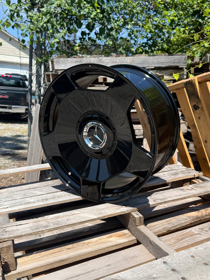 20" Mercedes Benz W805 5x112 Gloss Black Fits E E350 E500 CLS, 4MATIC S550 S560 S580 GLA GLC GLE EQB EQS