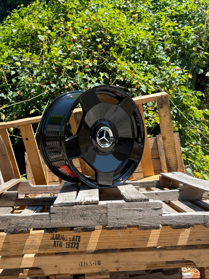 20" Mercedes Benz W805 5x112 Gloss Black Fits E E350 E500 CLS, 4MATIC S550 S560 S580 GLA GLC GLE EQB EQS