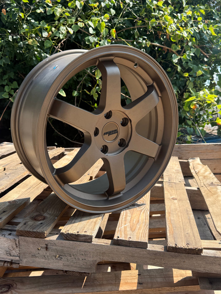 Katana 18" KR08 MATTE BRONZE 5x114.3 FOR INFINITY G35 G37 LEXUS IS300 IS350 LS400 RX300 HONDA ACCORD CIVIC PILOT TOYOTA CAMRY KIA STINGGER K5