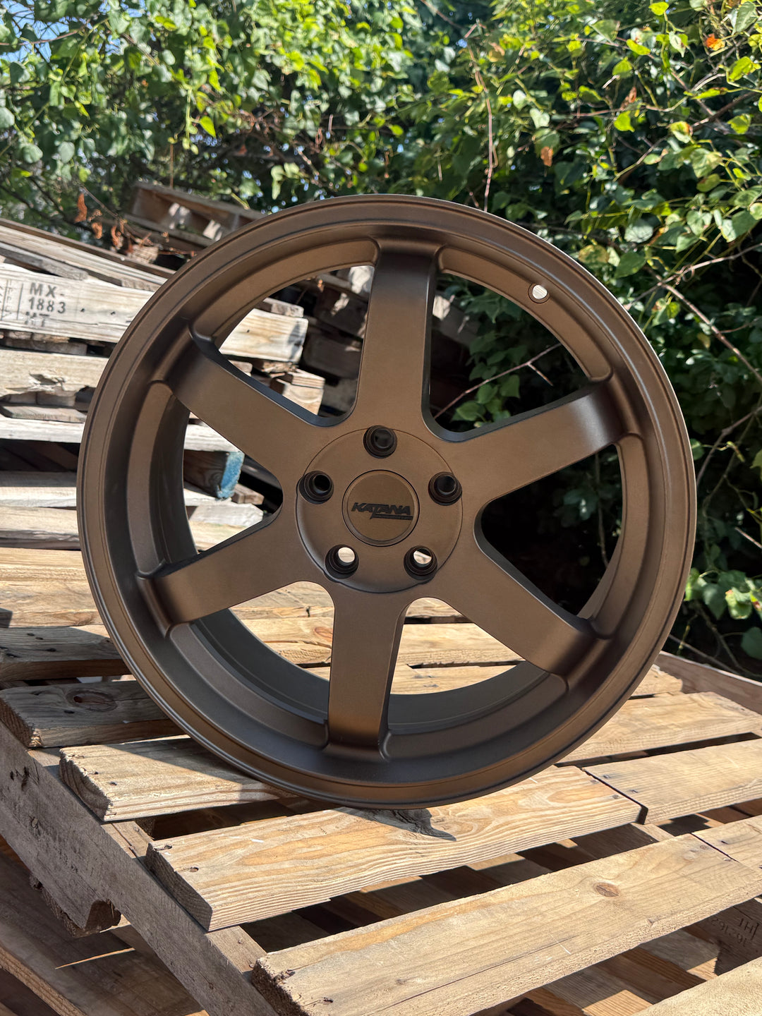 Katana 18" KR08 MATTE BRONZE 5x114.3 FOR INFINITY G35 G37 LEXUS IS300 IS350 LS400 RX300 HONDA ACCORD CIVIC PILOT TOYOTA CAMRY KIA STINGGER K5