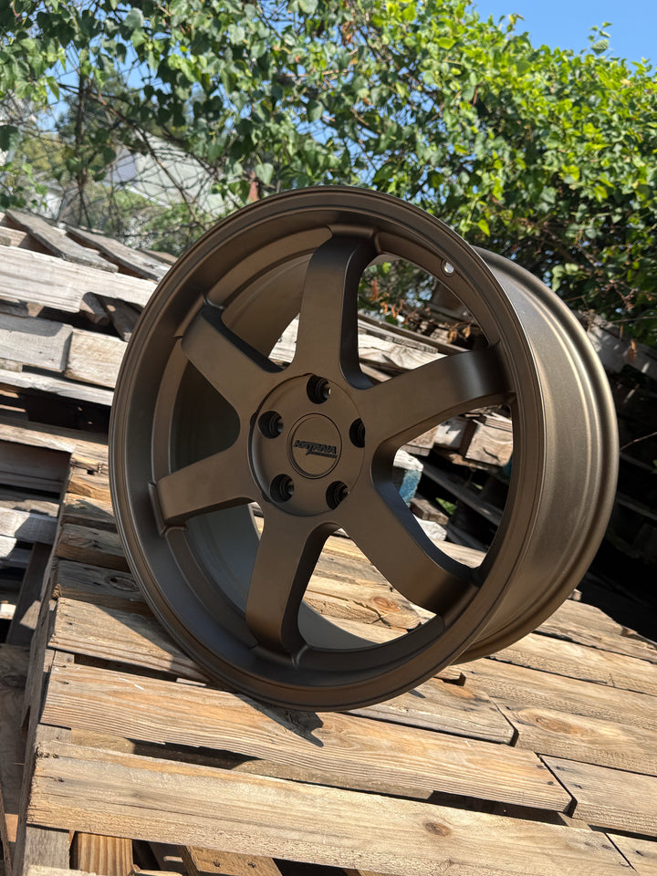 Katana 18" KR08 MATTE BRONZE 5x114.3 FOR INFINITY G35 G37 LEXUS IS300 IS350 LS400 RX300 HONDA ACCORD CIVIC PILOT TOYOTA CAMRY KIA STINGGER K5