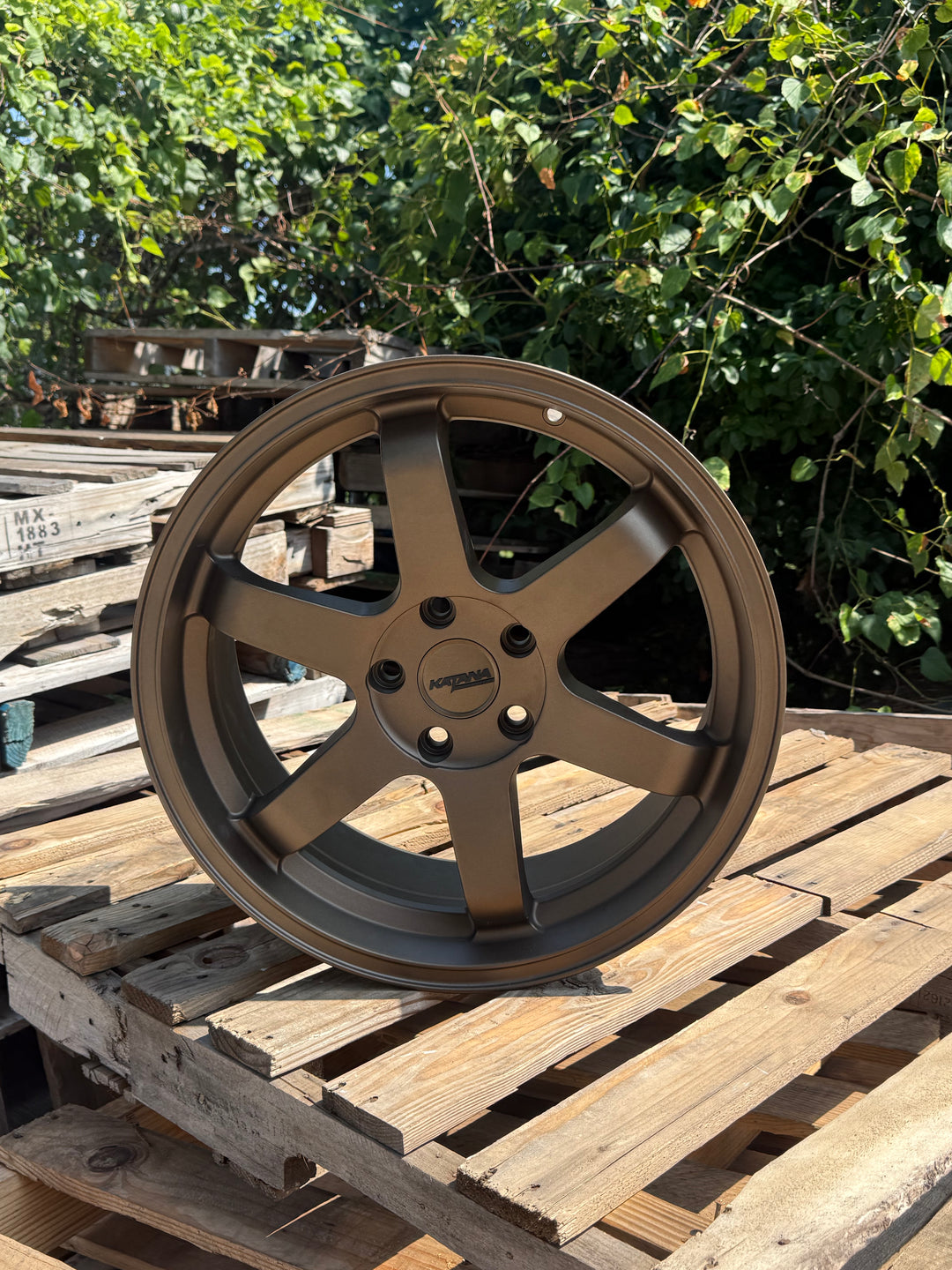 Katana 18" KR08 MATTE BRONZE 5x114.3 FOR INFINITY G35 G37 LEXUS IS300 IS350 LS400 RX300 HONDA ACCORD CIVIC PILOT TOYOTA CAMRY KIA STINGGER K5