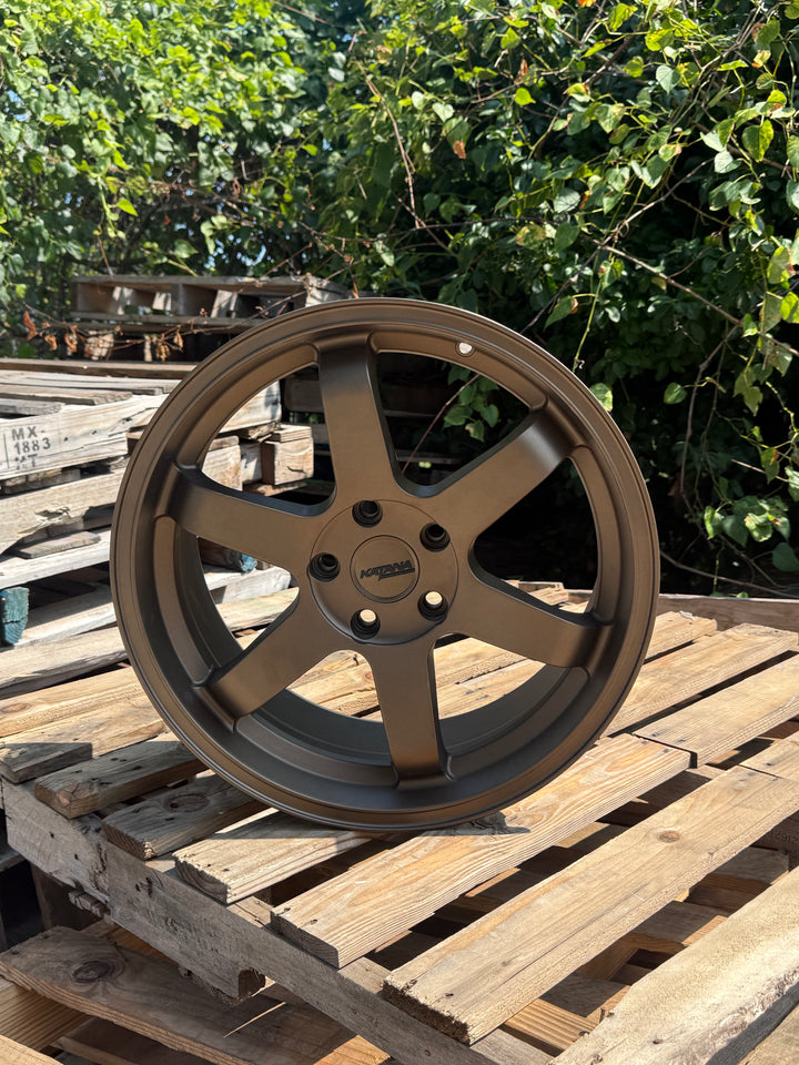 Katana 18" KR08 MATTE BRONZE 5x114.3 FOR INFINITY G35 G37 LEXUS IS300 IS350 LS400 RX300 HONDA ACCORD CIVIC PILOT TOYOTA CAMRY KIA STINGGER K5