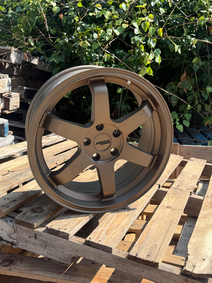 Katana 18" KR08 MATTE BRONZE 5x114.3 FOR INFINITY G35 G37 LEXUS IS300 IS350 LS400 RX300 HONDA ACCORD CIVIC PILOT TOYOTA CAMRY KIA STINGGER K5