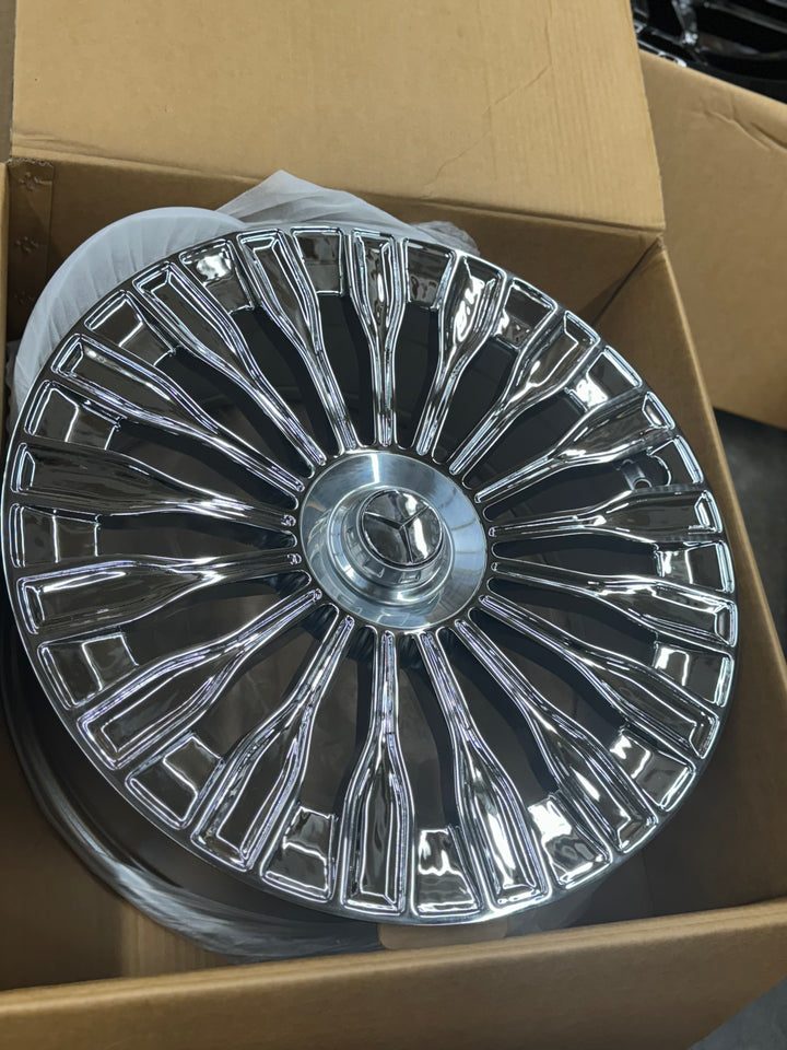 20" Mercedes Benz W848 Style Wheels in Chrome 5x112 FOR E E350 E500 CLS, SL, CL S550 S560 S580 S600 S63 GLA GLC GLE EQB EQS