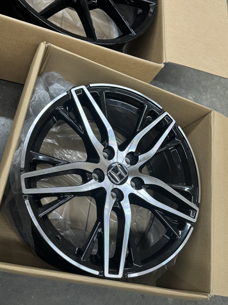 18" Honda Accord 315 Style Wheels in black and machine