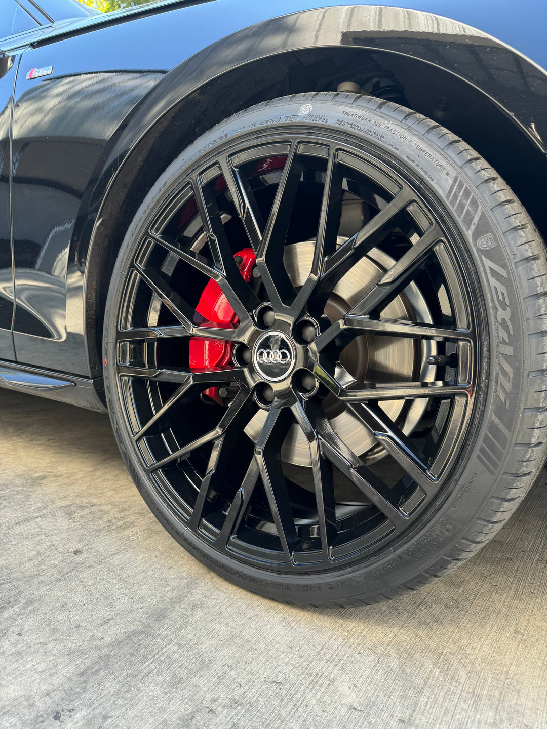 20" 623 Audi RS STYLE WHEELS IN GLOSS BLACK FITS AUDI A4 S4 RS4 A5 S5 RS5 A6 S6 RS6 A7 A8 Q3 SQ3 Q5 SQ5 Q7 SQ7