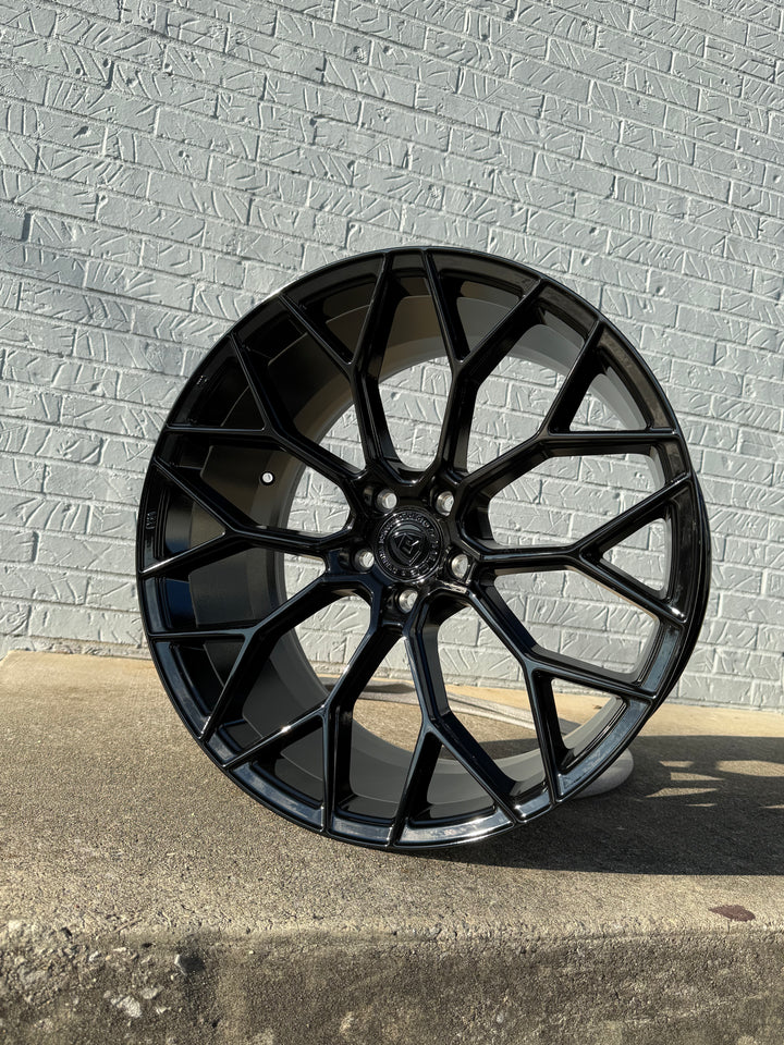 19" DOLCE PISTA BLACK 5X120 CADILLAC CT5 CT6 ATS  2008-UP CTS BMW Series 3 5 6 2010^ 750 750LI