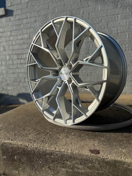 20" DOLCE ARIA SILVER MACHINED FACE 5X114.3 FOR LEXUS ES GS IS300 IS350 LS400 RX300 NISSAN 350Z 370Z FORD MUSTANG INFINITY G35 G37