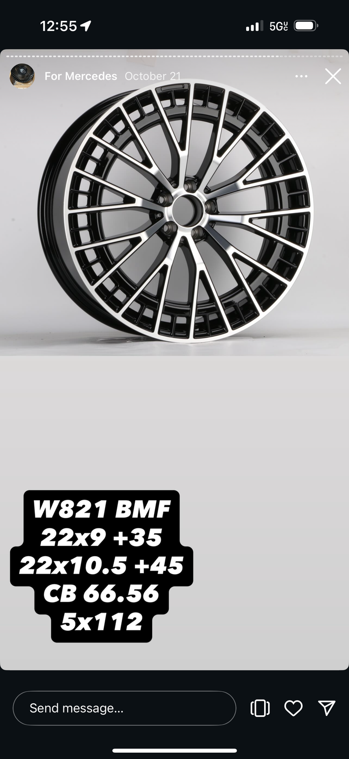 22" Mercedes Benz WHEELS 5x112 FOR E E350 E500 CLS, 4MATIC S550 S560 S580 GLA GLC GLE EQB EQS