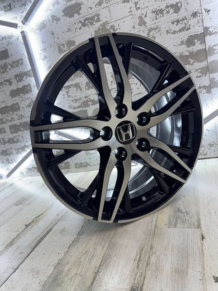 17” 18”  HONDA STYLE W315 WHEELS GLOSS BLACK MACHINE 5x114.3 FOR HONDA ACCORD CIVIC CROSSTOUR CRV