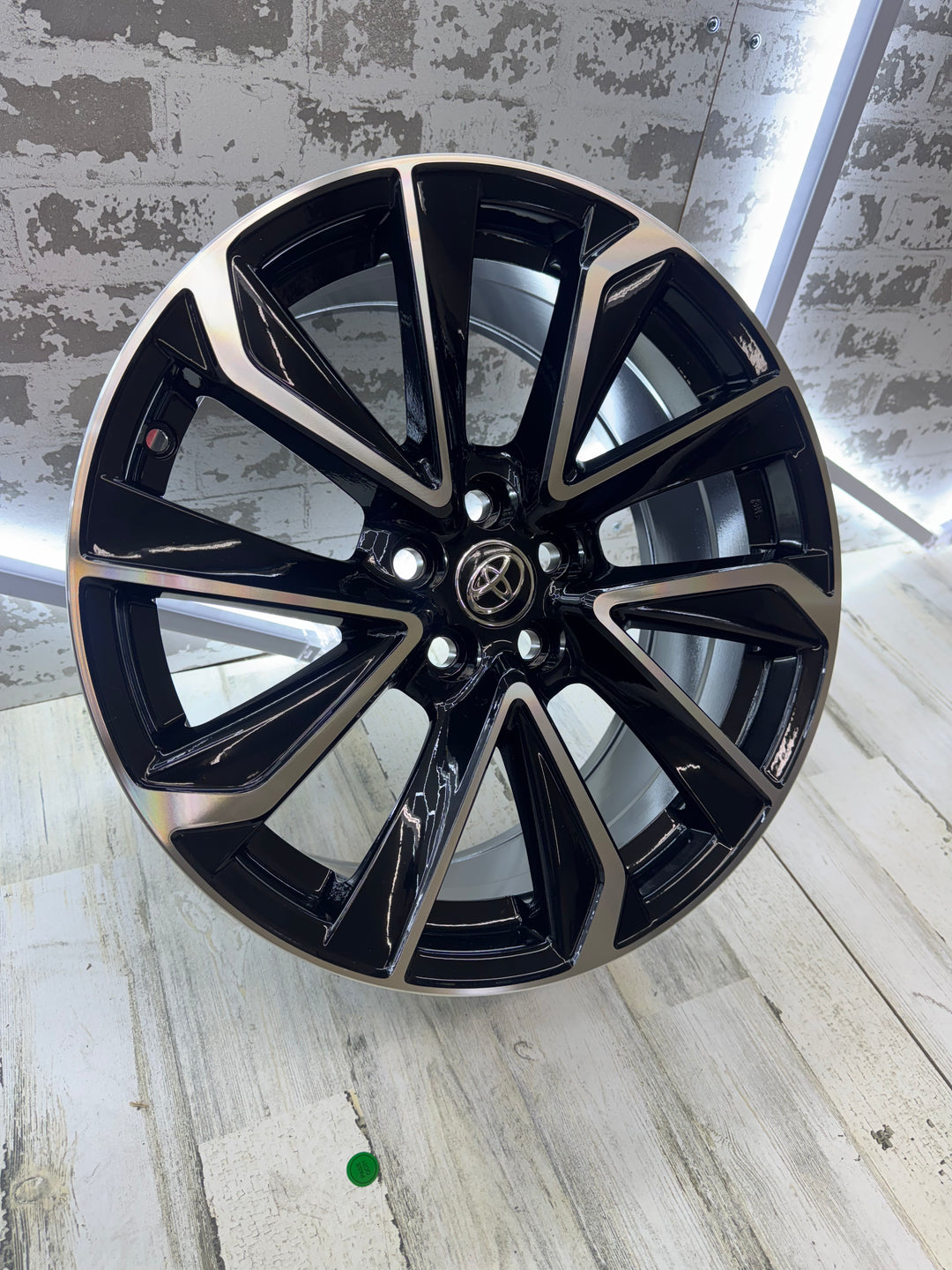 16” 17” 18" TOYOTA STYLE WHEELS W254 5x100 GLOSS BLACK MACHINE FOR TOYOTA COROLLA