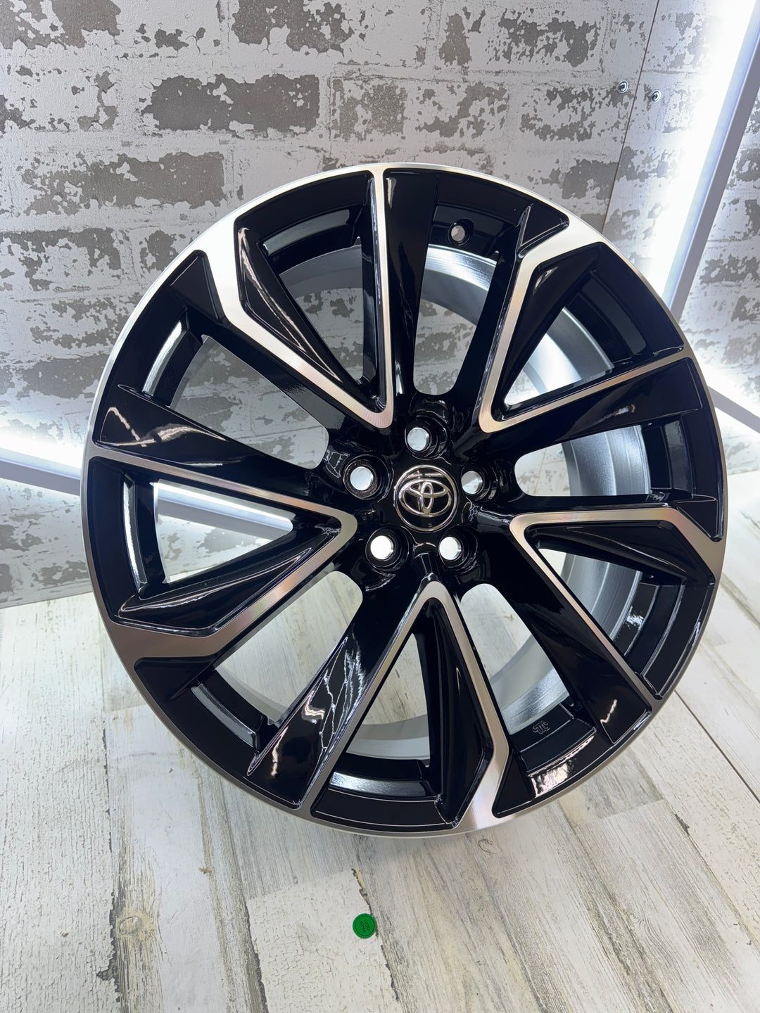 16” 17” 18" TOYOTA STYLE WHEELS W254 5x100 GLOSS BLACK MACHINE FOR TOYOTA COROLLA