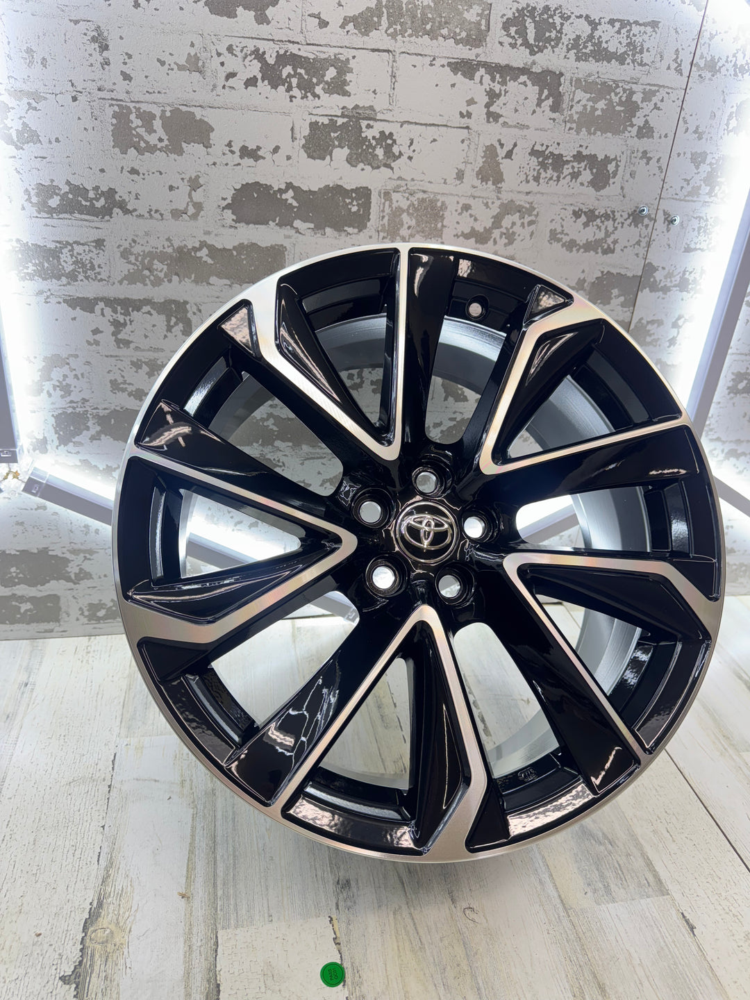 16” 17” 18" TOYOTA STYLE WHEELS W254 5x100 GLOSS BLACK MACHINE FOR TOYOTA COROLLA