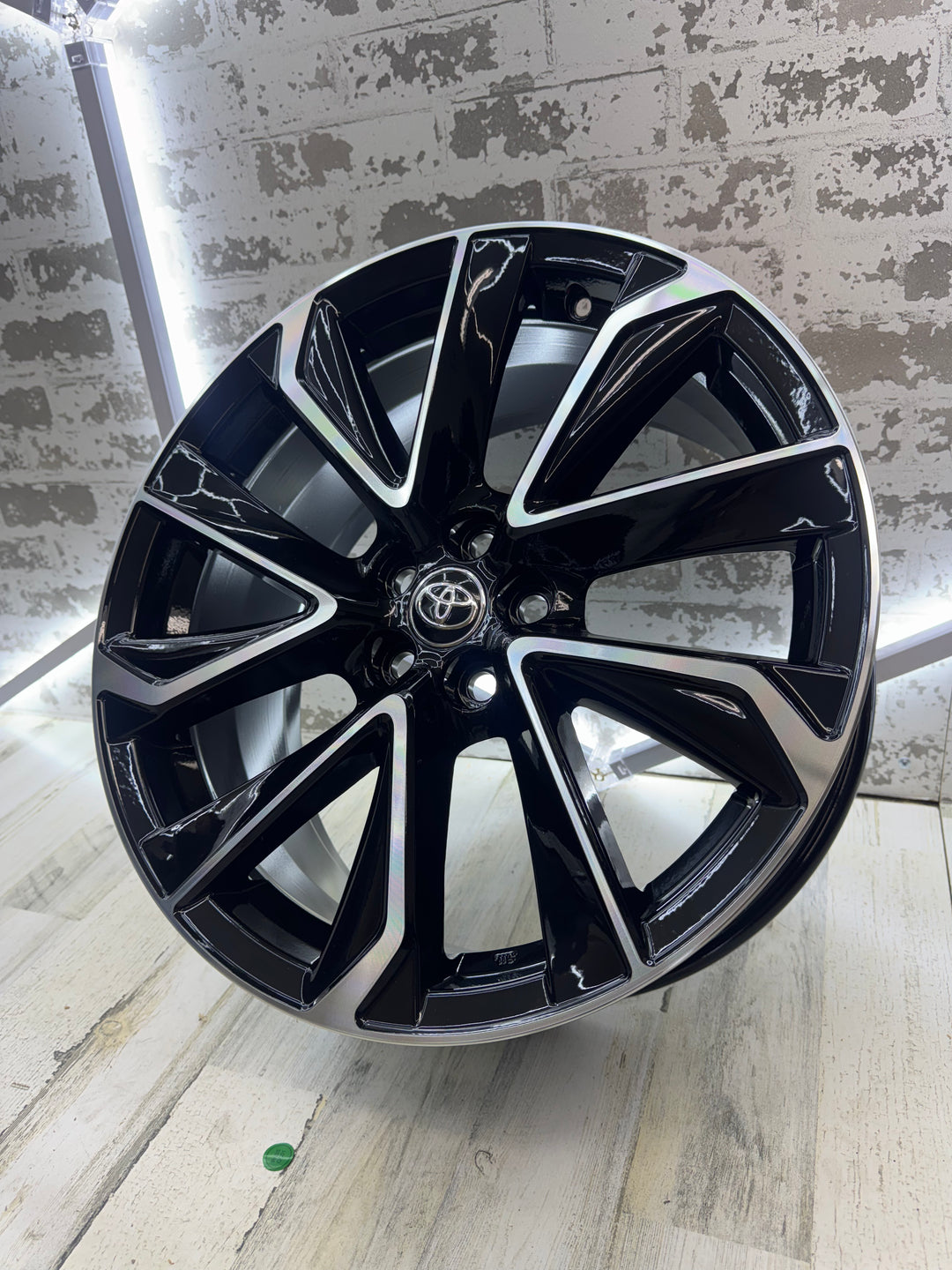 16” 17” 18" TOYOTA STYLE WHEELS W254 5x100 GLOSS BLACK MACHINE FOR TOYOTA COROLLA