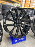 24" GM, Cadillac, Chevy 205 / 390 Style Rep Wheels in Gloss Black