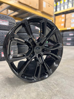 22" Jeep Grand Cherokee trackhawk, Dodge Durango 568 style wheels in Gloss black