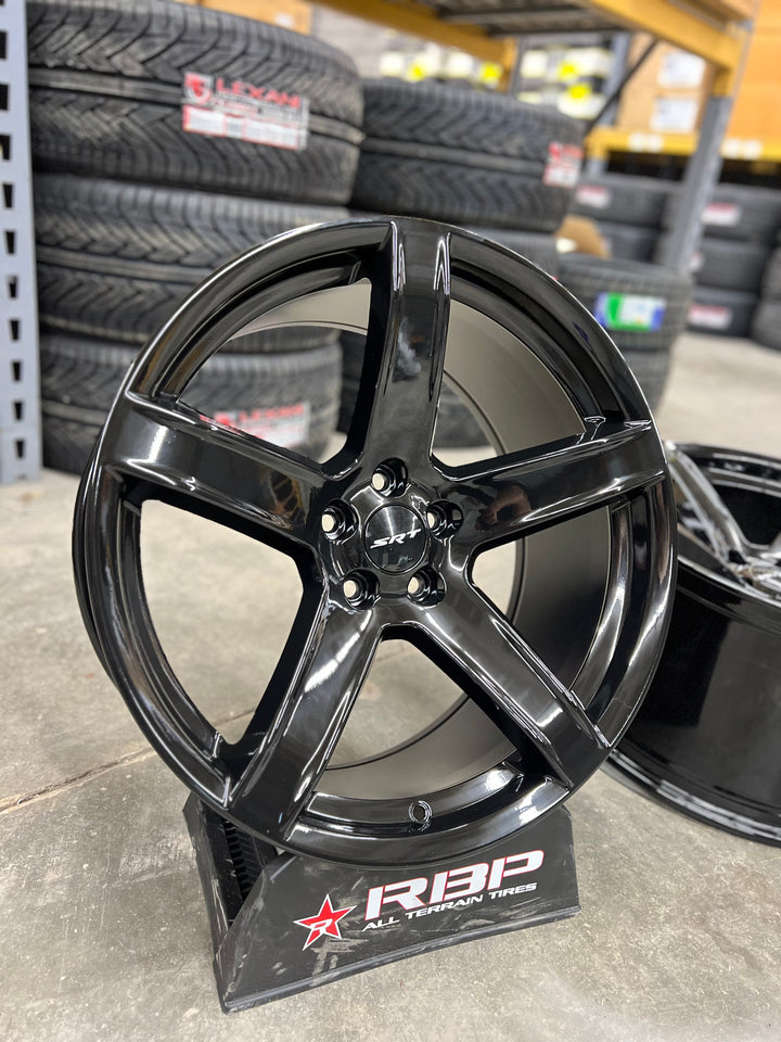 20" Dodge Charger / Challenger SRT 576 style wheels in gloss black 5x115 Fits non wide body challenger charger 300