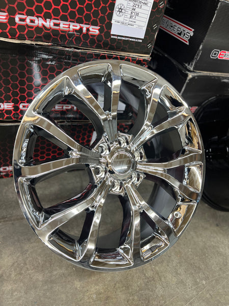 22" Ford F150, Expedition and Lincoln FD05 Platinum Style Rep Wheels in Chrome