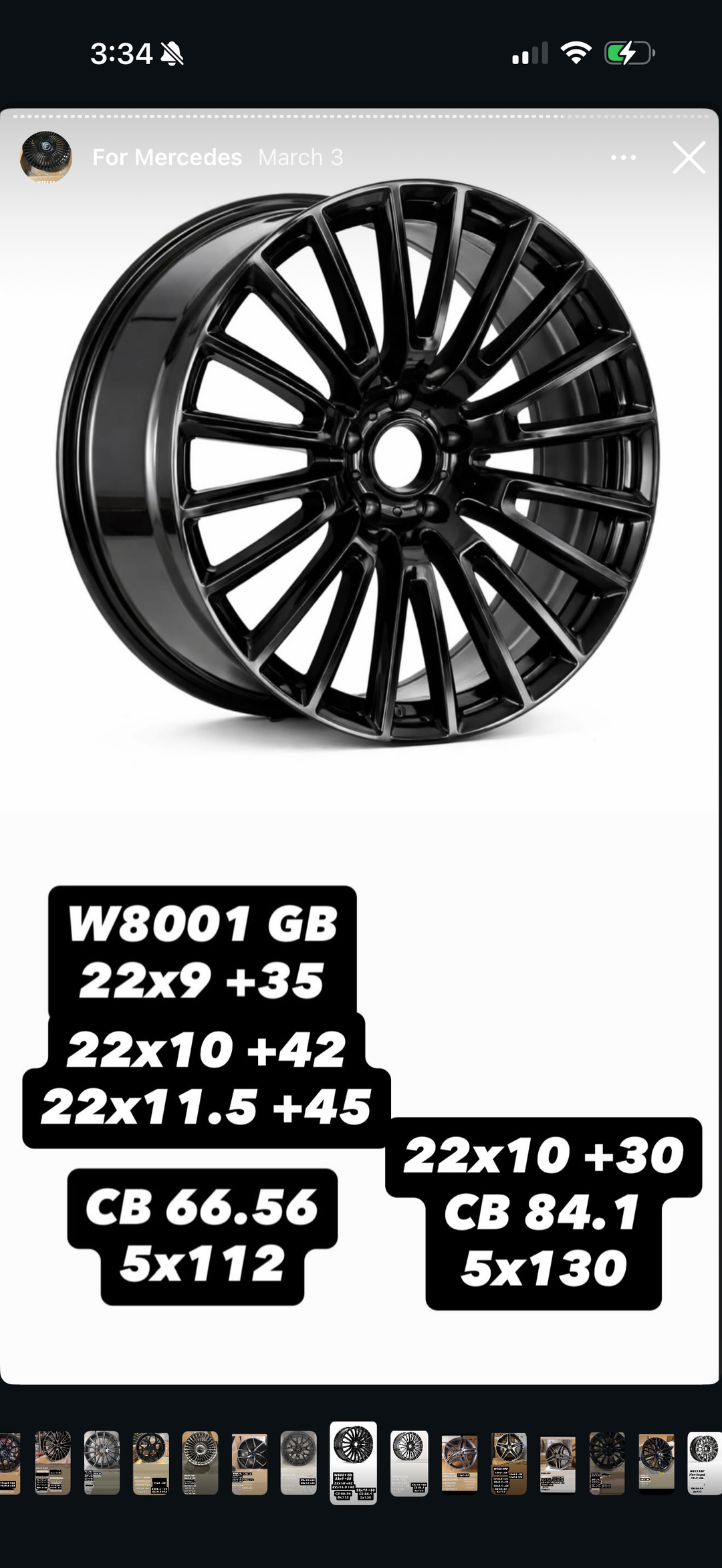 22" Mercedes Benz WHEELS 5x112 FOR E E350 E500 CLS, 4MATIC S550 S560 S580 GLA GLC GLE EQB EQS