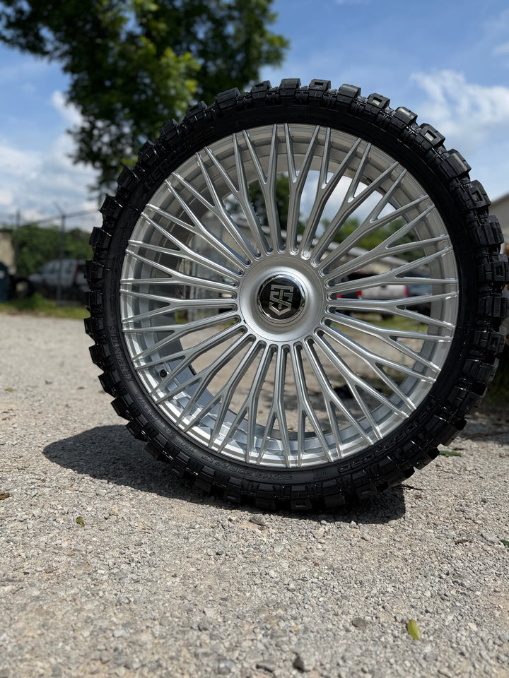 26" TIS  507 BRUSHED 6x139 FITS CADILLAC ESCALADE DENALI YUKON CHEVY SILVERADO TAHOE SUBURBAN INFINITY QX80 DODGE RAM 1500 JEEP WAGONEER NISSAN TITAN