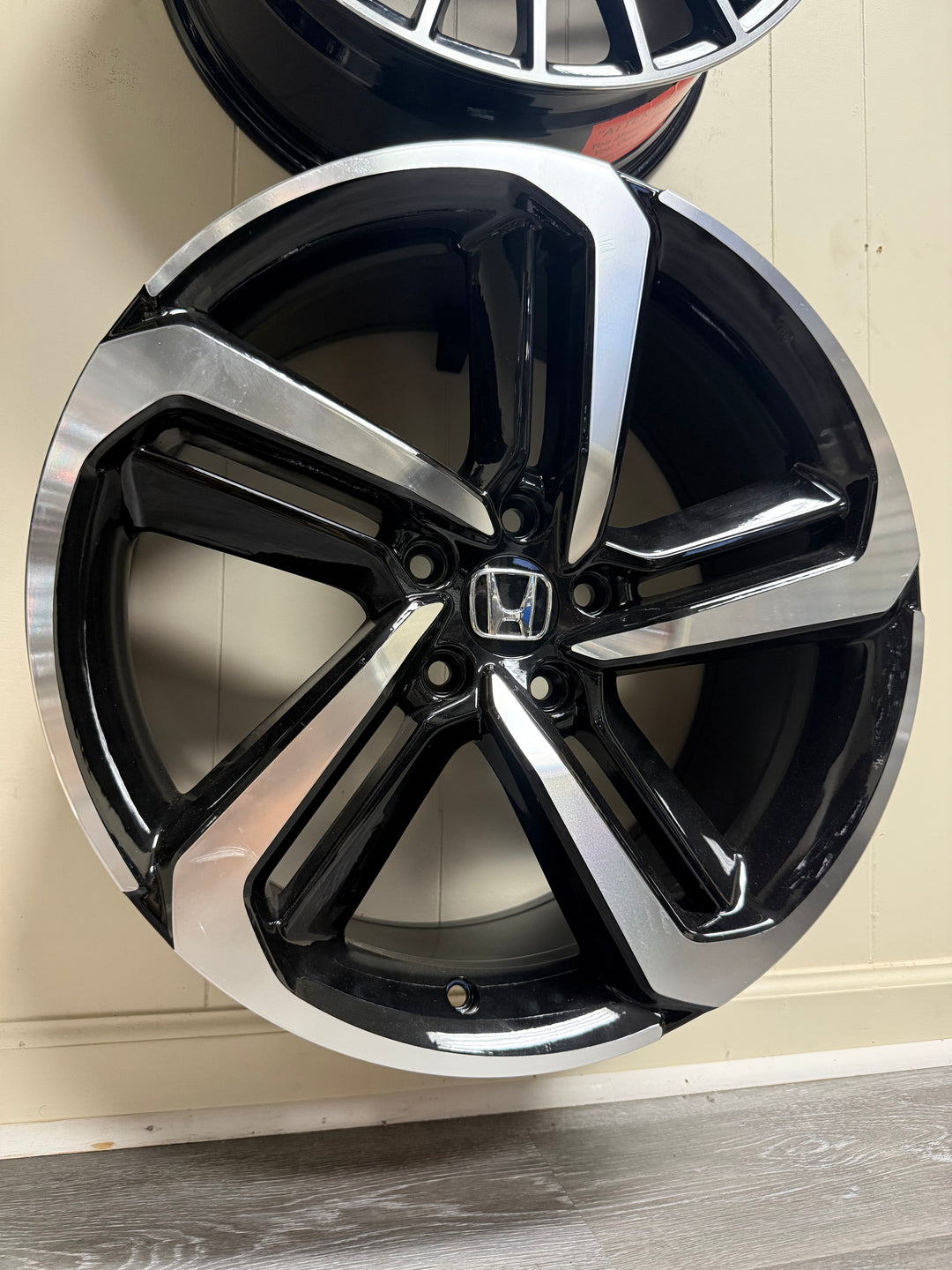 18” 19” 20” 22” HONDA STYLE W315 WHEELS 5x114.3 GLOSS BLACK MACHINE FOR HONDA ACCORD CIVIC CROSSTOUR CRV