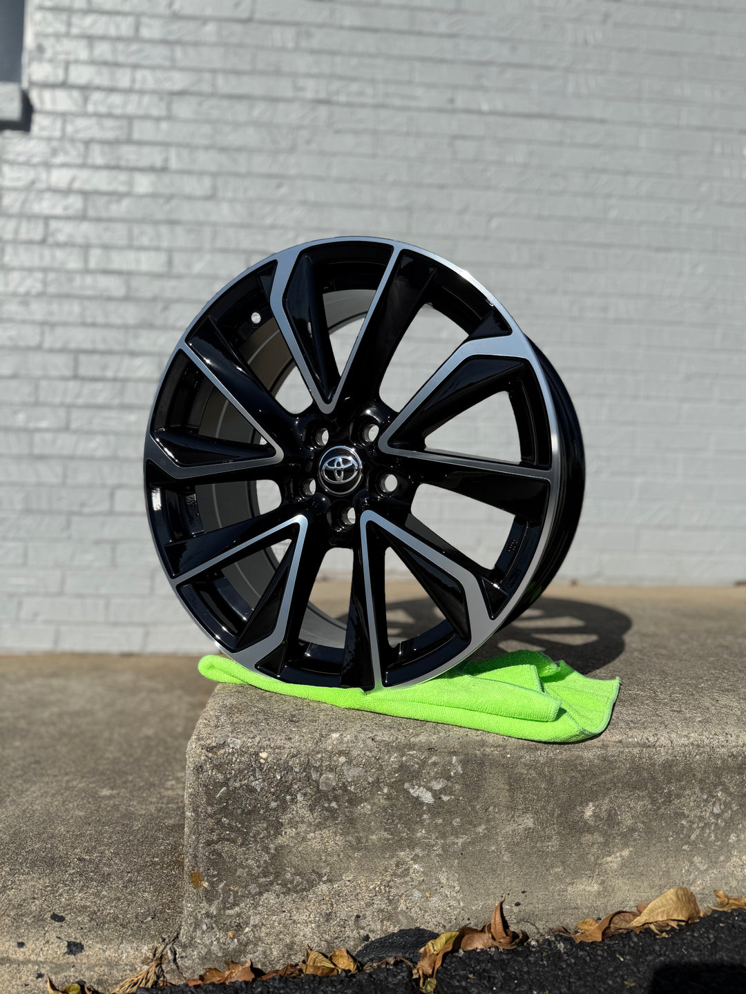 16” 17” 18" TOYOTA STYLE WHEELS W254 5x100 GLOSS BLACK MACHINE FOR TOYOTA COROLLA