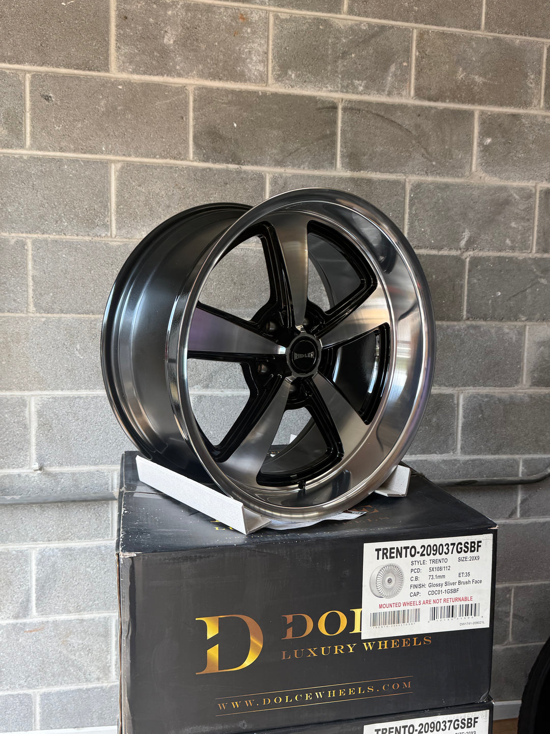 Ridler 652 Black Machined Face and Lip FITS 5 LUG GMC YUKON CHEVY SUBURBAN SIERRA 1500 C10 OBS TAHOE BUBBLE &amp; DONK CAPRICE IMPALA
